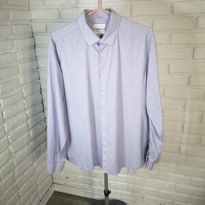 Calvin Klein All Season Stretch Slim Fit Wicking Men's Size XL Purple Shirt